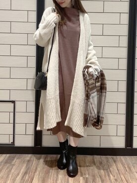 risaさん（レディース・153cm）の冬コーディネート