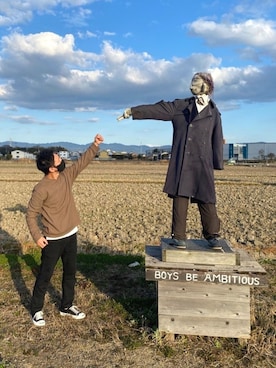 「Kafika（カフィカ）のアイテム」を使った、シンさん（メンズ・170cm）の冬コーディネート