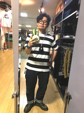 「CUNE（キューン）のアイテム（アクセサリー）」を使った、ふるさんさん（メンズ・163cm）の春コーディネート