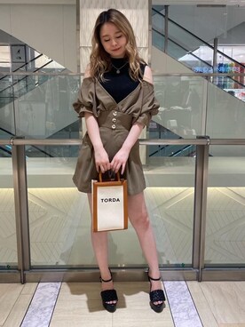 YU-KAさん（レディース・152cm）の夏コーディネート