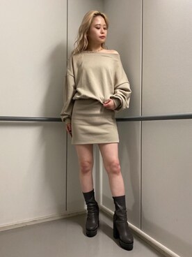 「SPIRALGIRL（スパイラルガール）のアイテム（アクセサリー）」を使った、YU-KAさん（レディース・152cm）の秋コーディネート