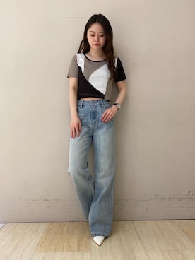「でにむ」｜「アイテム（パンプス）」を使った、YU-KAさん（レディース・152cm）の春コーディネート
