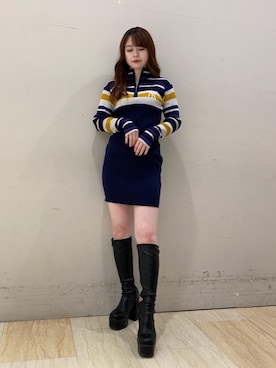 YU-KAさん（レディース・152cm）の冬コーディネート