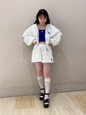 「SPIRALGIRL（スパイラルガール）のアイテム」を使った、YU-KAさん（レディース・152cm）の春コーディネート