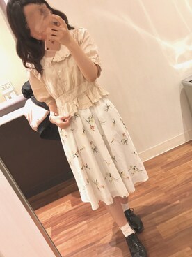 「FLAG-J（ﾌﾗｯｸﾞｼﾞｪｲ）のアイテム」を使った、のえる ໒꒱· ﾟさん（レディース・155cm）の春コーディネート