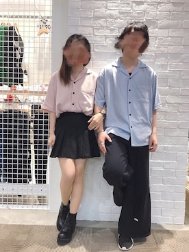 「カップル」｜「アイテム（その他）」を使った、のえる ໒꒱· ﾟさん（レディース・155cm）の春コーディネート