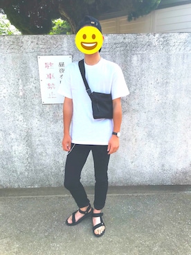 「ダニエルウェリントン」｜「アイテム（財布/小物）」を使った、Yukiさん（メンズ・170cm）の夏コーディネート