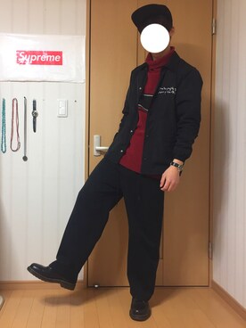 「Marc by Marc Jacobs（マークバイマークジェイコブス）のアイテム（腕時計）」を使った、kiyorinさん（メンズ・171cm・10代）の冬コーディネート
