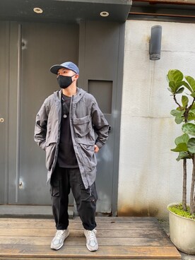 「GOOPiMADE」｜「アイテム（マウンテンパーカー）」を使った、DylanLiu🇹🇼さん（メンズ・174cm）の冬コーディネート