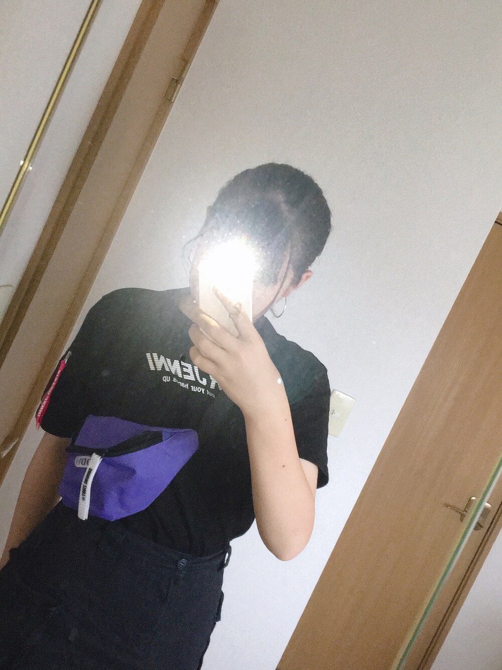 「プチプラ、黒、ブラック」｜「SISTER JENNIのMA-1風ポケットデザインワンピ（ワンピース、ブラック系）」を使った、yumeyume2525さん（レディース・163cm）の秋コーディネートの1枚目の写真