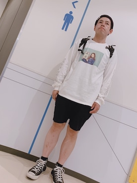 「NATAL DESIGN（ネイタルデザイン）のアイテム（パンツ）」を使った、アベさん（メンズ・172cm）の夏コーディネート