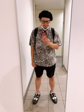 「アロハシャツ」｜アベさん（メンズ・172cm）の秋コーディネート