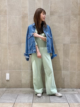 「URBAN RESEARCH Sonny Label（アーバンリサーチサニーレーベル）のアイテム（デニムジャケット）」を使った、yukaさん（レディース・165cm）の春コーディネート