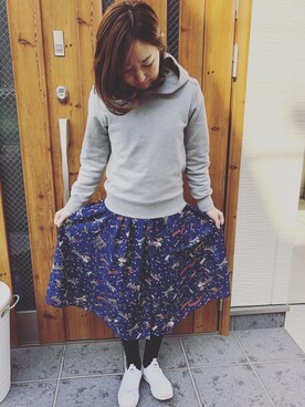 「SABOTAGE（サボタージュ）のアイテム」を使った、mico020528さん（レディース・154cm）の冬コーディネート