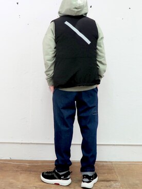 「Saturdays NYC（サタデーズ ニューヨークシティ ）のアイテム（パーカー）」を使った、kixshixnoさん（メンズ・174cm）の冬コーディネート