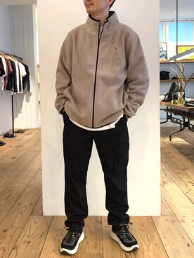 「Saturdays NYC（サタデーズ ニューヨークシティ ）のアイテム（スウェット）」を使った、kixshixnoさん（メンズ・174cm）の冬コーディネート