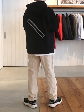 「Saturdays NYC（サタデーズ ニューヨークシティ ）のアイテム（パーカー）」を使った、kixshixnoさん（メンズ・174cm）の冬コーディネート