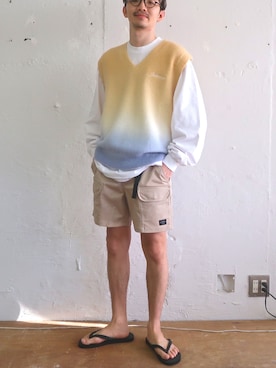 「Saturdays NYC（サタデーズ ニューヨークシティ ）のアイテム（サンダル）」を使った、kixshixnoさん（メンズ・174cm）の春コーディネート