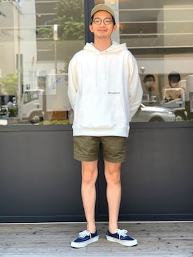 「サタデーズ ニューヨークシティ (Saturdays NYC)」｜「アイテム（帽子）」を使った、kixshixnoさん（メンズ・174cm）の夏コーディネート