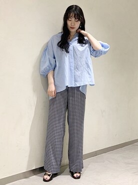 ADAM ET ROPE' STAFFさん（レディース・156cm）の春コーディネート