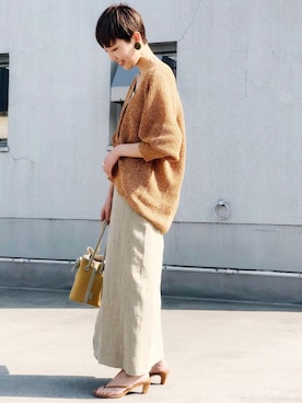 「VASIC（ヴァジック）のアイテム」を使った、ADAM ET ROPE' STAFFさん（レディース・162cm）の春コーディネート