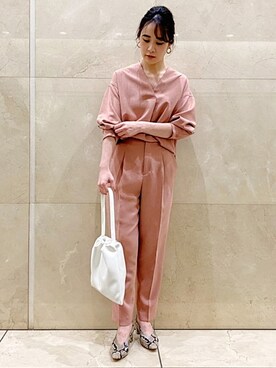 ADAM ET ROPE' STAFFさん（レディース・158cm）の春コーディネート