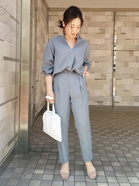 ADAM ET ROPE' STAFFさん（レディース・154cm）の春コーディネート