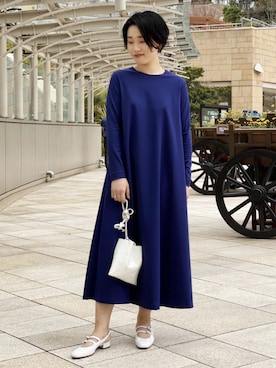 「Aラインワンピース」｜ADAM ET ROPE' STAFFさん（レディース・160cm）の春コーディネート