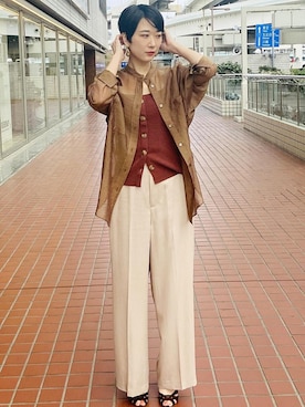 ADAM ET ROPE' STAFFさん（レディース・160cm）の春コーディネート