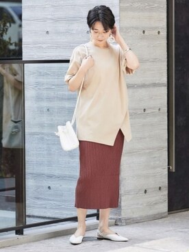 ADAM ET ROPE' STAFFさん（レディース・160cm）の春コーディネート