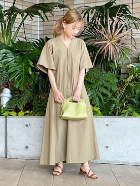 「Aラインワンピース」｜ADAM ET ROPE' STAFFさん（レディース・158cm）の春コーディネート