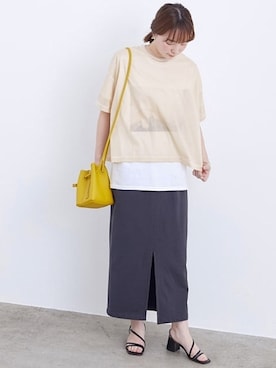 「VASIC（ヴァジック）のアイテム」を使った、ADAM ET ROPE' STAFFさん（レディース・158cm）の春コーディネート