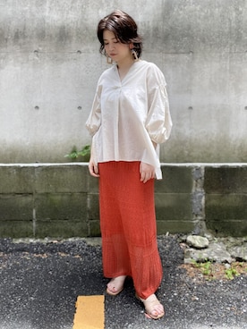 「baebae（ベベ）のアイテム」を使った、ADAM ET ROPE' STAFFさん（レディース・155cm）の春コーディネート