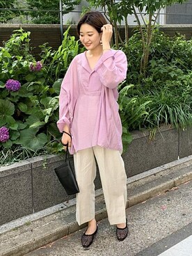 ADAM ET ROPE' STAFFさん（レディース・162cm）の夏コーディネート