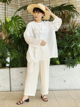 ADAM ET ROPE' STAFFさん（レディース・160cm）の夏コーディネート