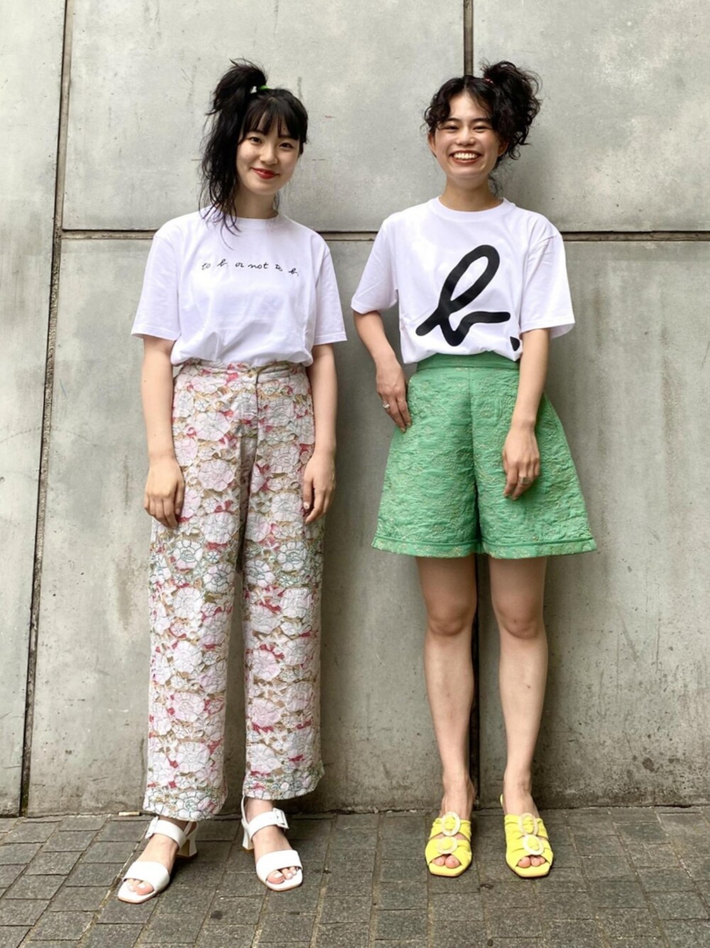 「ロゴT、Tシャツ、アダムエロペ(ADAM ET ROPE')、Adam et Rope'、ロゴTシャツ、白Tシャツ、アニエスベー、agnes b.、リンクコーデ、アニエスベー(agnes b.)」｜「agnes b.の【agnes b. pour ADAM ET ROPE'】T-SHIRTS SERIGRAPHIE（Tシャツ/カットソー、ホワイト系）」を使った、ADAM ET ROPE' STAFFさん（レディース・156cm）の夏コーディネートの1枚目の写真