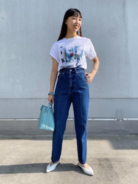 「VASIC（ヴァジック）のアイテム」を使った、ADAM ET ROPE' STAFFさん（レディース・163cm）の夏コーディネート