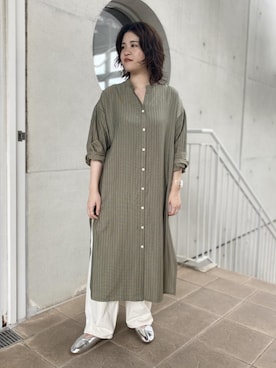 「Big John（ビッグジョン）のアイテム」を使った、ADAM ET ROPE' STAFFさん（レディース・155cm）の夏コーディネート