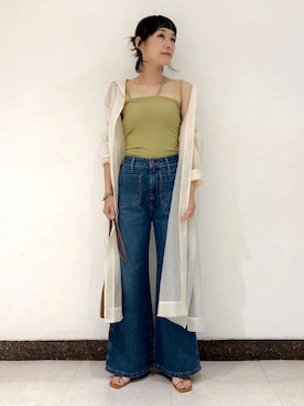 「BASERANGE（ベースレンジ）のアイテム」を使った、ADAM ET ROPE' STAFFさん（レディース・162cm）の秋コーディネート