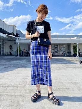 「アニエスベー」｜ADAM ET ROPE' STAFFさん（レディース・168cm）の夏コーディネート