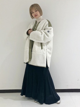 「リバーシブル」｜「アイテム（バレエシューズ）」を使った、ADAM ET ROPE' STAFFさん（レディース・157cm）の秋コーディネート