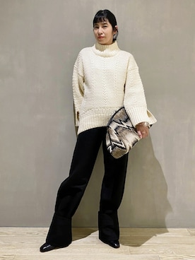 ADAM ET ROPE' STAFFさん(レディース・158cm)の冬コーディネート