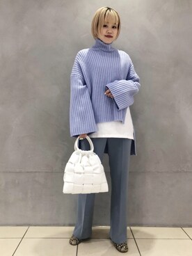 ADAM ET ROPE' STAFFさん（レディース・157cm）の冬コーディネート