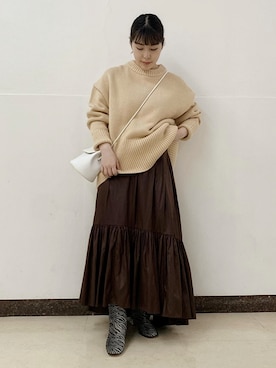 ADAM ET ROPE' STAFFさん(レディース・155cm)の冬コーディネート