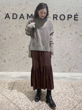 「MARROW（マロウ）のアイテム」を使った、ADAM ET ROPE' STAFFさん（レディース・160cm）の冬コーディネート