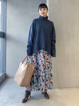 ADAM ET ROPE' STAFFさん(レディース・158cm)の冬コーディネート