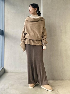 「アイテム（ブレスレット）」を使った、ADAM ET ROPE' STAFFさん（レディース・163cm）の秋コーディネート