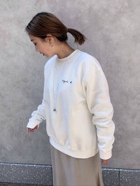 「agnes b.」｜ADAM ET ROPE' STAFFさん（レディース・152cm）の冬コーディネート