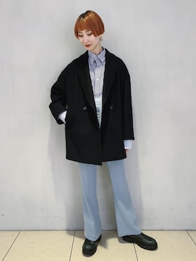 ADAM ET ROPE' STAFFさん（レディース・162cm）の冬コーディネート