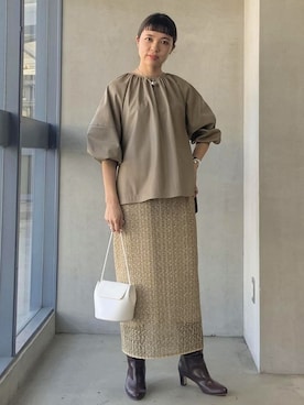 ADAM ET ROPE' STAFFさん（レディース・158cm）の冬コーディネート